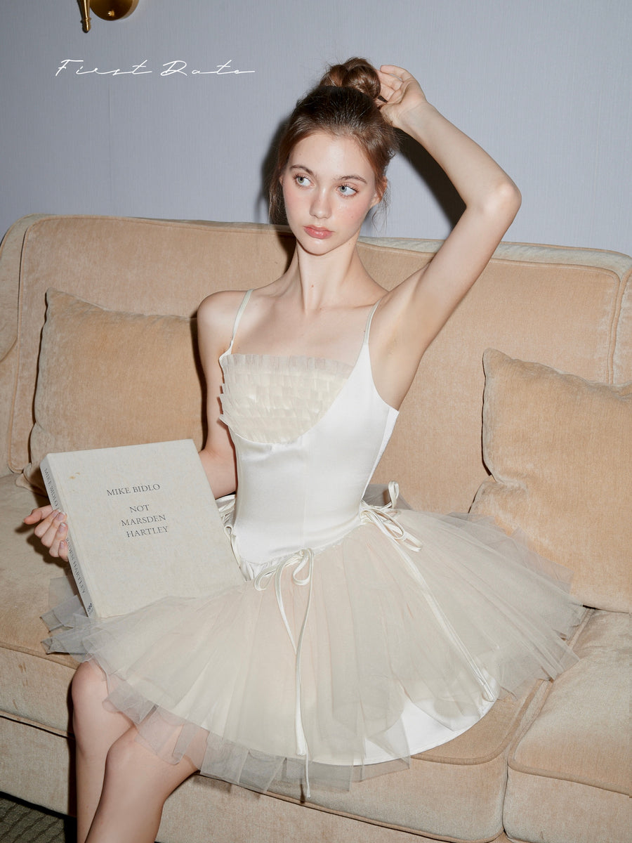 Ophelia Lace Tiered Cami Mini Dress